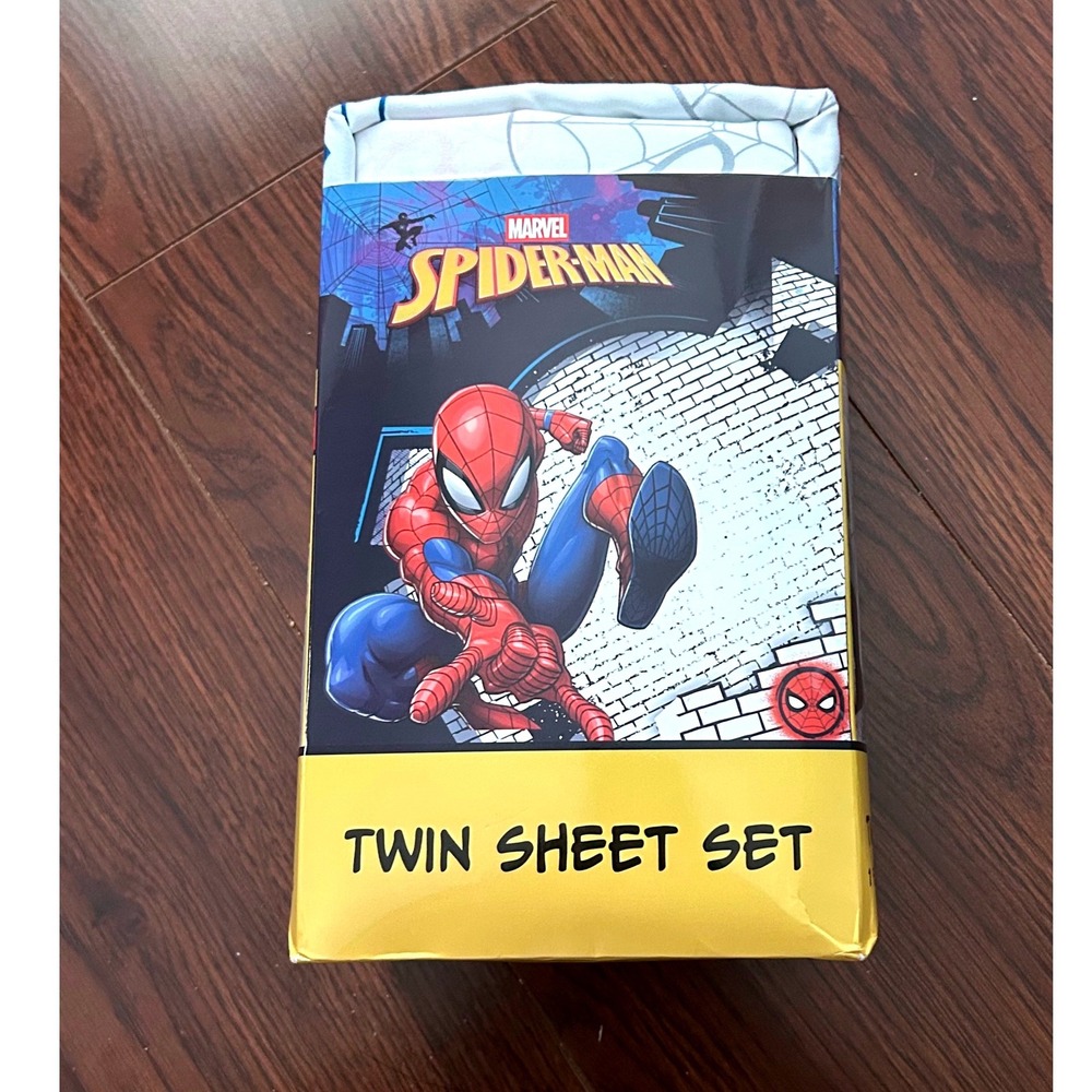 Marvel Spider-Man Twin Sheet Set 3 Piece Microfiber Bedding Jay Franco NEW